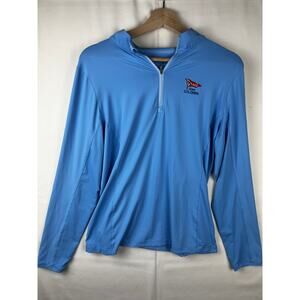 Peter Millar Womens Size L Quarter Zip 1/4 Zip Golf Pullover Hoodie